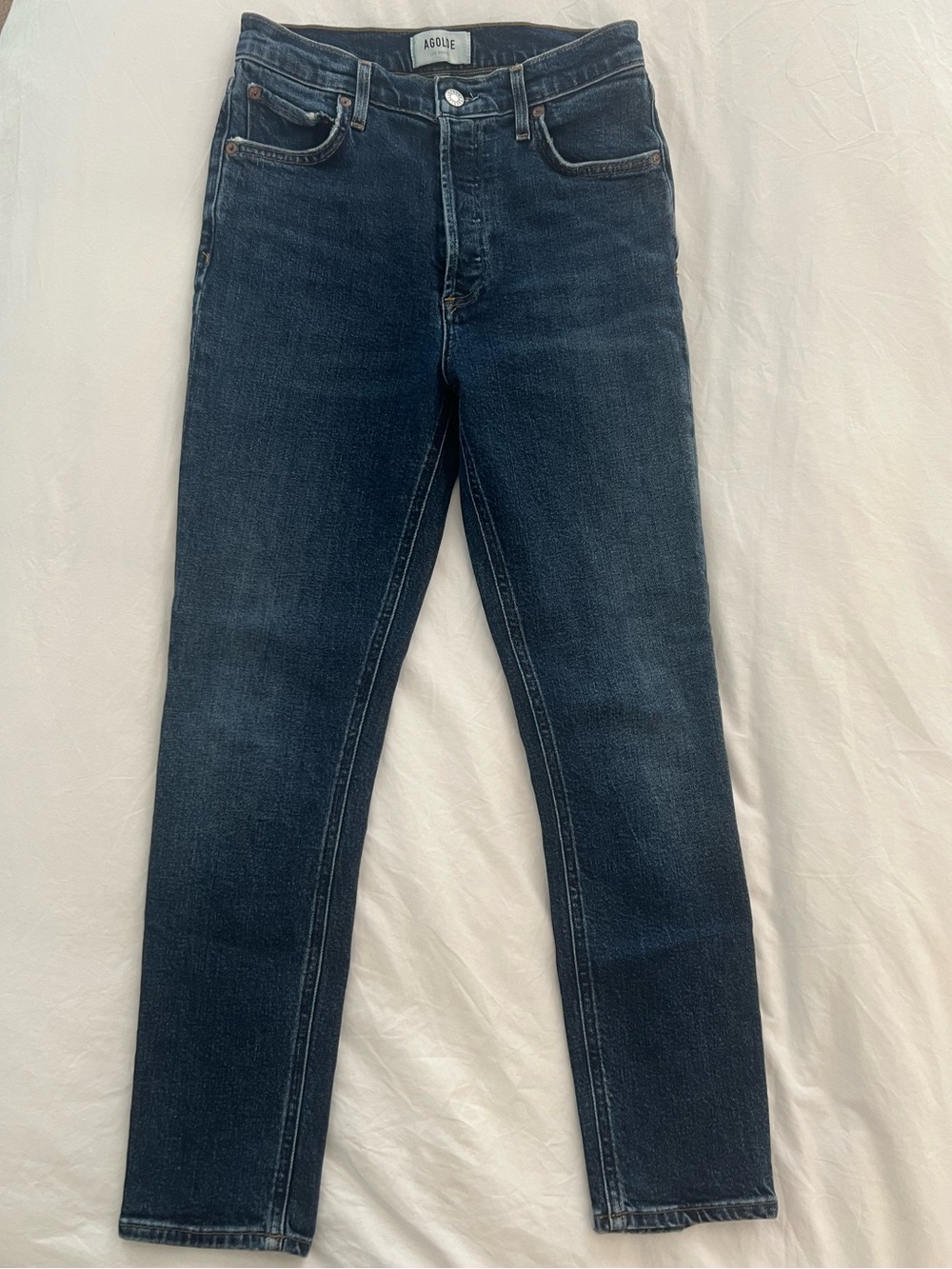 Agolde Skinny Ankle Jeans Dark Wash